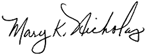 Mary K. Nicholas